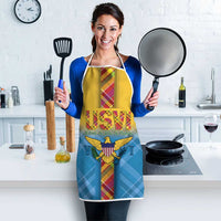 US Virgin Islands Apron Madras Pattern Gradient Style - Wonder Print Shop