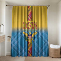 US Virgin Islands Bathroom Set Madras Pattern Gradient Style - Wonder Print Shop