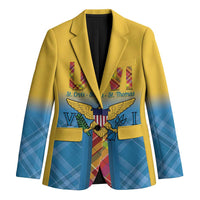 US Virgin Islands Blazer Madras Pattern Gradient Style - Wonder Print Shop