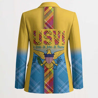 US Virgin Islands Blazer Madras Pattern Gradient Style - Wonder Print Shop