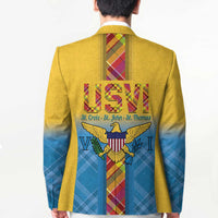 US Virgin Islands Blazer Madras Pattern Gradient Style - Wonder Print Shop