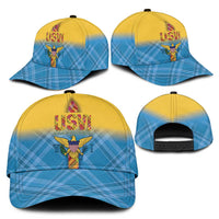 US Virgin Islands Classic Cap Madras Pattern Gradient Style - Wonder Print Shop