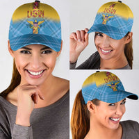 US Virgin Islands Classic Cap Madras Pattern Gradient Style - Wonder Print Shop