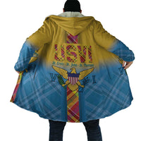 US Virgin Islands Cloak Madras Pattern Gradient Style - Wonder Print Shop