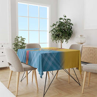 US Virgin Islands Tablecloth Madras Pattern Gradient Style - Wonder Print Shop
