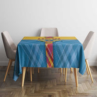 US Virgin Islands Tablecloth Madras Pattern Gradient Style - Wonder Print Shop