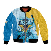 US Virgin Islands Snorkeling Bomber Jacket Sea Turtle Snorkel Ocean Style - Wonder Print Shop