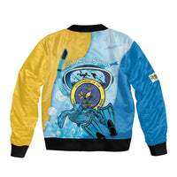 US Virgin Islands Snorkeling Bomber Jacket Sea Turtle Snorkel Ocean Style - Wonder Print Shop