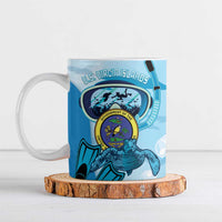US Virgin Islands Snorkeling Ceramic Mug Sea Turtle Snorkel Ocean Style - Wonder Print Shop