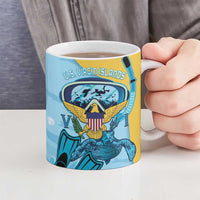 US Virgin Islands Snorkeling Ceramic Mug Sea Turtle Snorkel Ocean Style - Wonder Print Shop