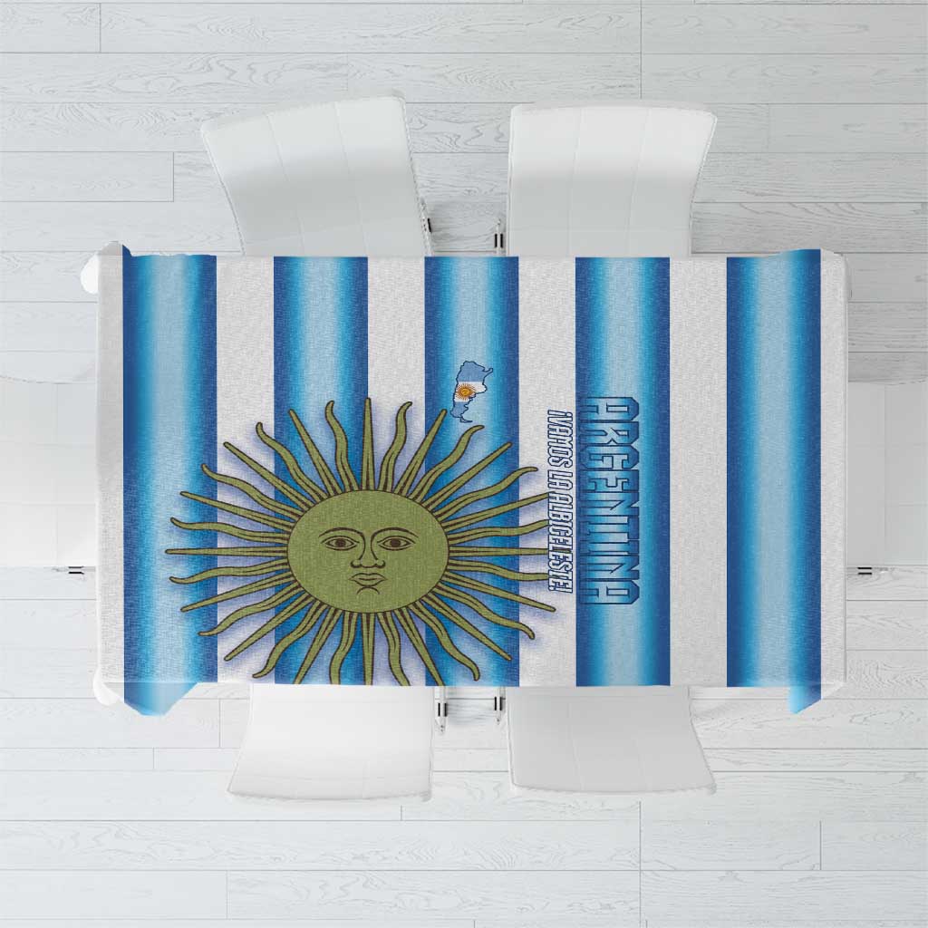 Argentina Football Tablecloth Vamos La Albiceleste 2026 Version - Wonder Print Shop