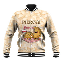 Poland Pierogi Baseball Jacket Cute Polish Dumplings Smacznego
