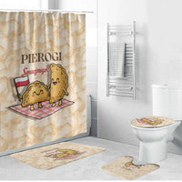 Poland Pierogi Bathroom Set Cute Polish Dumplings Smacznego