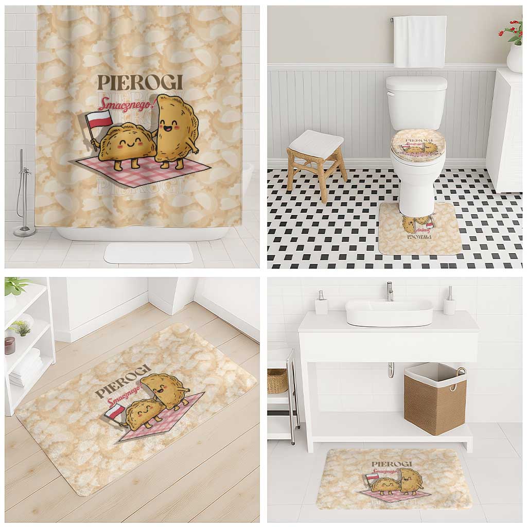 Poland Pierogi Bathroom Set Cute Polish Dumplings Smacznego