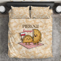 Poland Pierogi Bedding Set Cute Polish Dumplings Smacznego