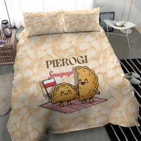 Poland Pierogi Bedding Set Cute Polish Dumplings Smacznego