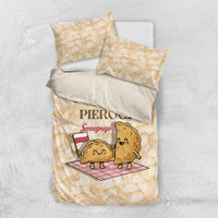 Poland Pierogi Bedding Set Cute Polish Dumplings Smacznego