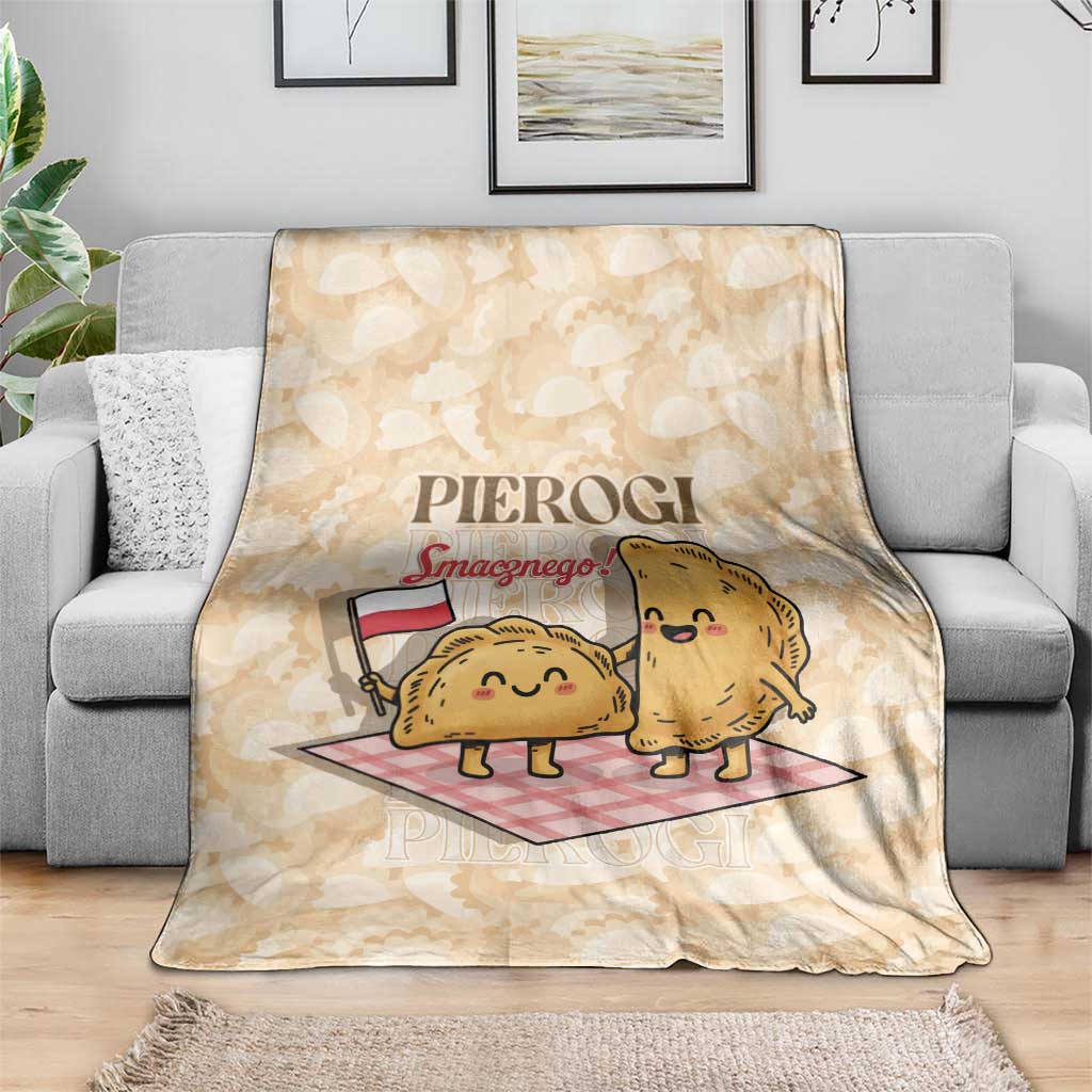 Poland Pierogi Blanket Cute Polish Dumplings Smacznego