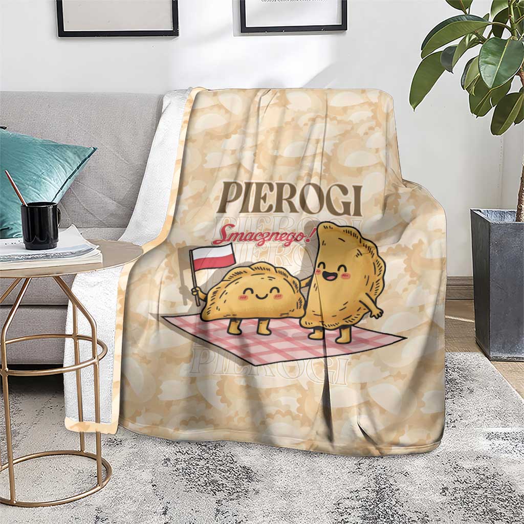 Poland Pierogi Blanket Cute Polish Dumplings Smacznego