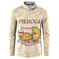 Poland Pierogi Button Sweatshirt Cute Polish Dumplings Smacznego