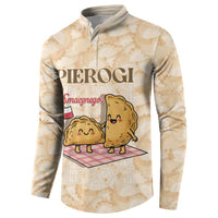 Poland Pierogi Button Sweatshirt Cute Polish Dumplings Smacznego