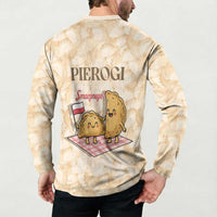 Poland Pierogi Button Sweatshirt Cute Polish Dumplings Smacznego