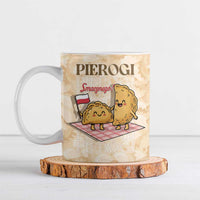 Poland Pierogi Ceramic Mug Cute Polish Dumplings Smacznego