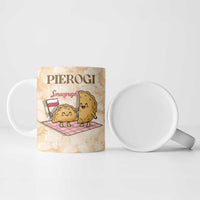 Poland Pierogi Ceramic Mug Cute Polish Dumplings Smacznego
