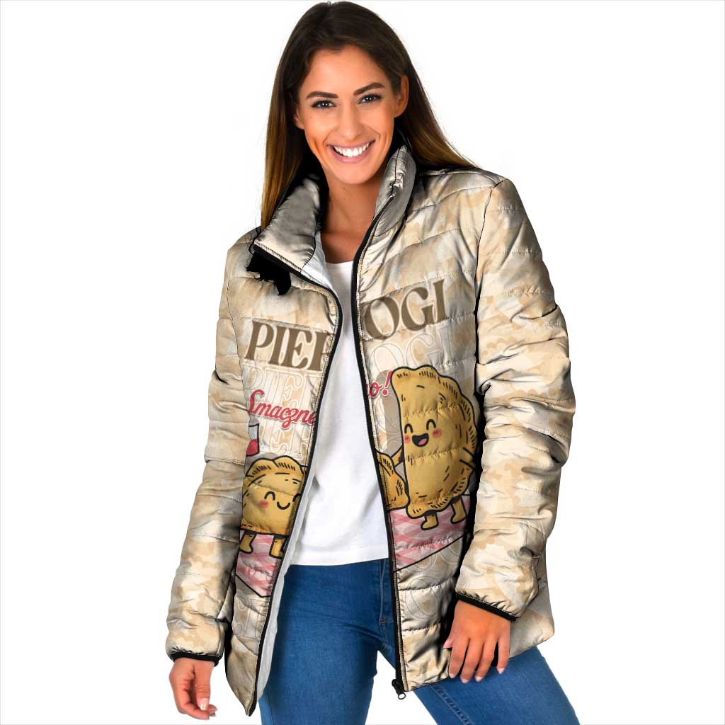 Poland Pierogi Padded Jacket Cute Polish Dumplings Smacznego