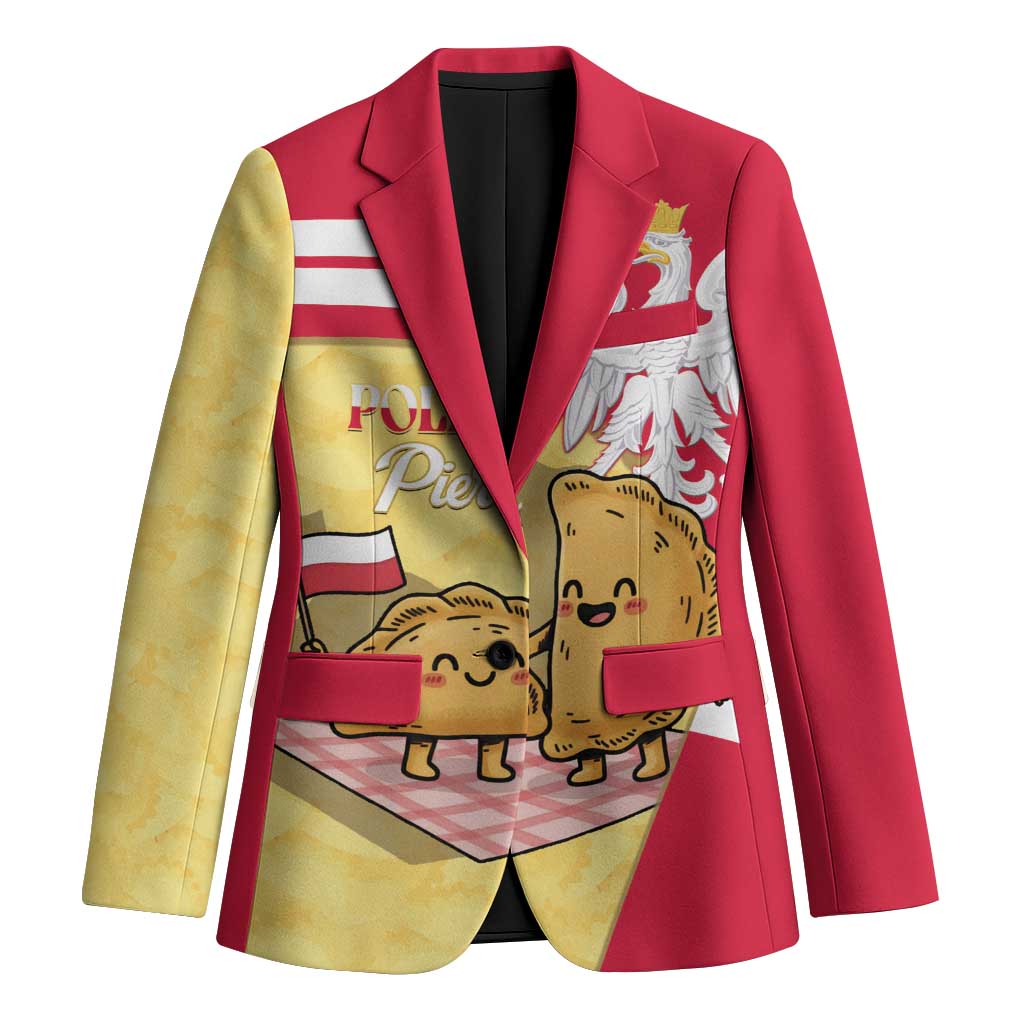 Personalised Poland Pierogi Blazer Polish Dumplings With Coat Of Arms