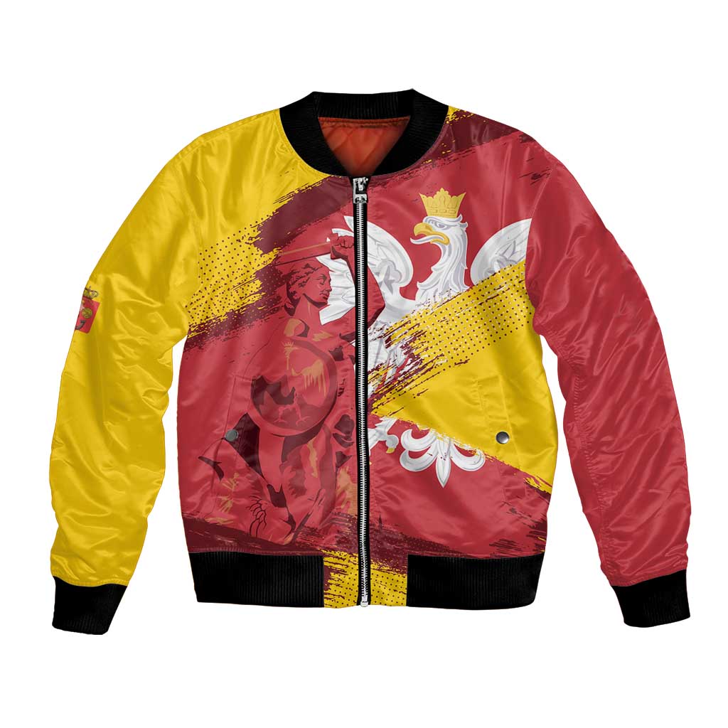 Mermaid of Warsaw Poland Bomber Jacket Polish Capital City Grunge Style