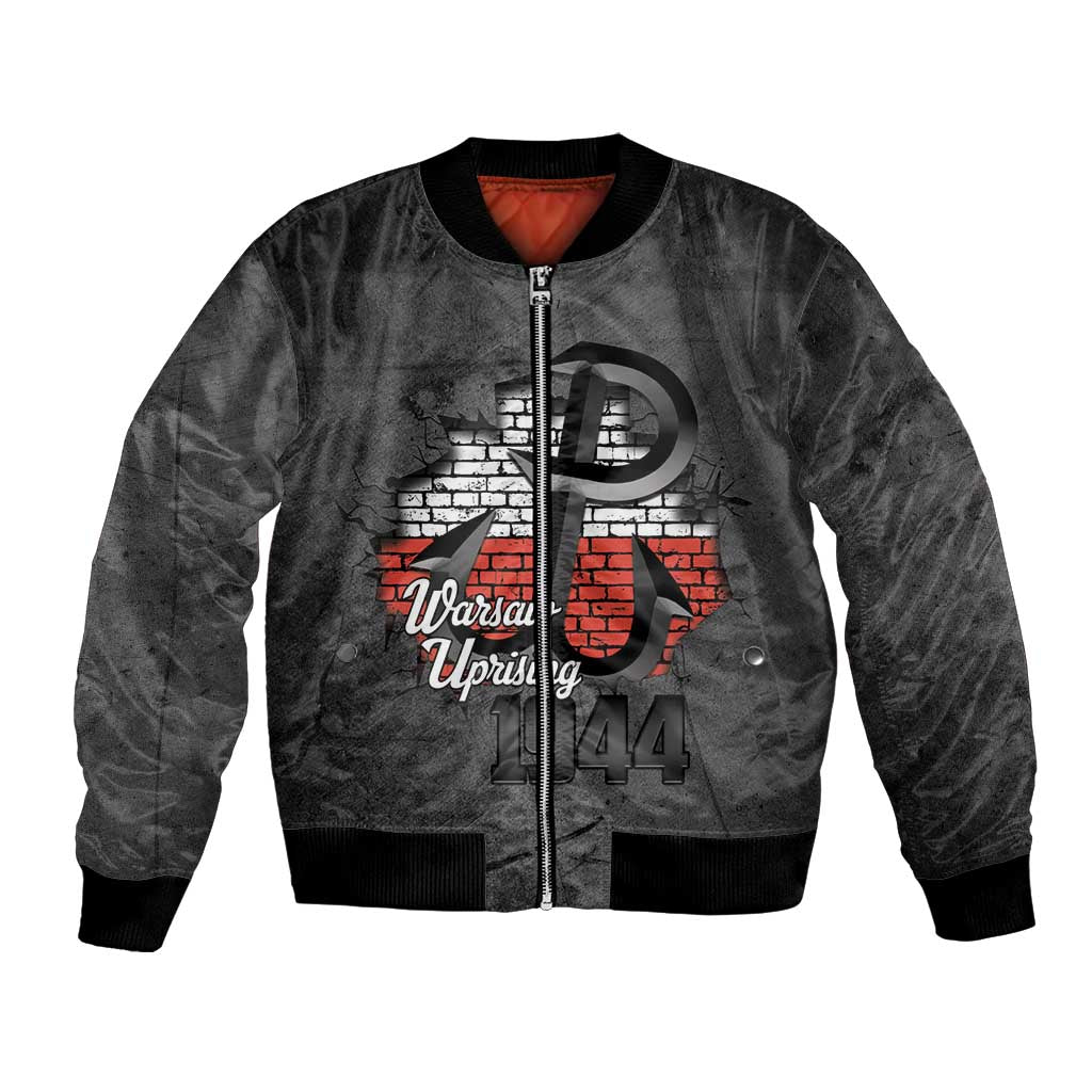 Warsaw Uprising 1944 Poland Bomber Jacket Polish Anchor Kotwica