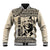 South Africa Nelson Mandela - Father Of Nation Baseball Jacket Vintage African Pattern