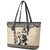 South Africa Nelson Mandela - Father Of Nation Leather Tote Bag Vintage African Pattern