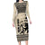 South Africa Nelson Mandela - Father Of Nation Long Sleeve Bodycon Dress Vintage African Pattern