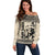 South Africa Nelson Mandela - Father Of Nation Off Shoulder Sweater Vintage African Pattern