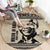 South Africa Nelson Mandela - Father Of Nation Round Carpet Vintage African Pattern