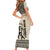 South Africa Nelson Mandela - Father Of Nation Short Sleeve Bodycon Dress Vintage African Pattern