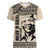 South Africa Nelson Mandela - Father Of Nation Women V-Neck T-Shirt Vintage African Pattern