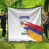 Custom Armenia Football Quilt Armenian Map Knot Pattern