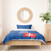 Custom Slovakia Football Bedding Set Come On Sokoli Falcon Pattern
