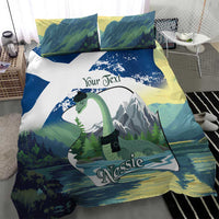 Personalised Nessie Scotland Bedding Set Scottish Folklore Loch Ness Monster