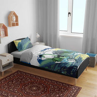 Personalised Nessie Scotland Bedding Set Scottish Folklore Loch Ness Monster