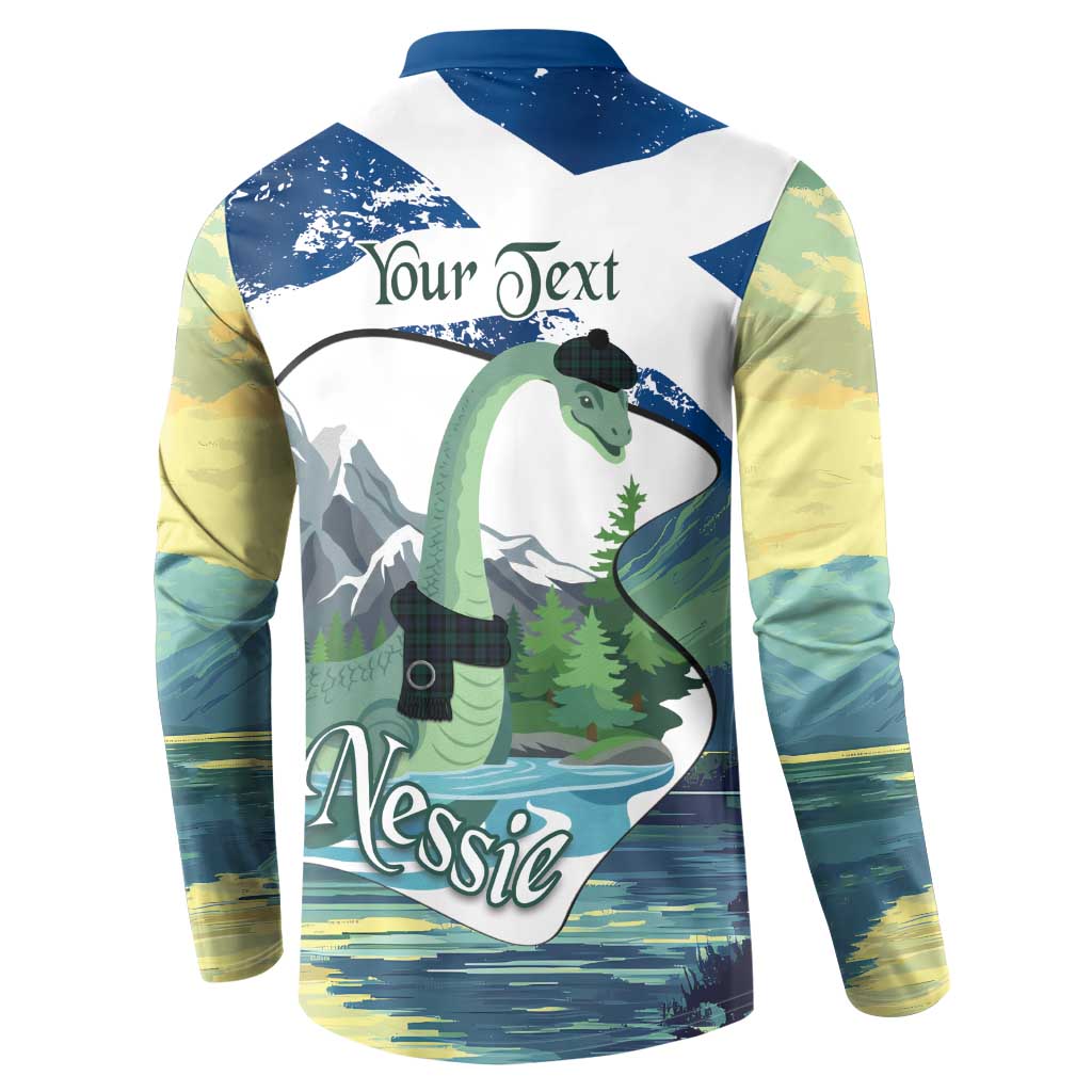 Personalised Nessie Scotland Button Sweatshirt Scottish Folklore Loch Ness Monster