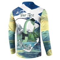 Personalised Nessie Scotland Button Sweatshirt Scottish Folklore Loch Ness Monster