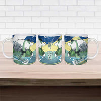 Personalised Nessie Scotland Ceramic Mug Scottish Folklore Loch Ness Monster
