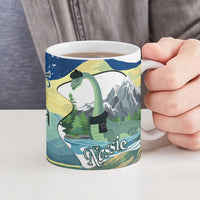 Personalised Nessie Scotland Ceramic Mug Scottish Folklore Loch Ness Monster