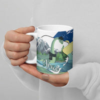 Personalised Nessie Scotland Ceramic Mug Scottish Folklore Loch Ness Monster