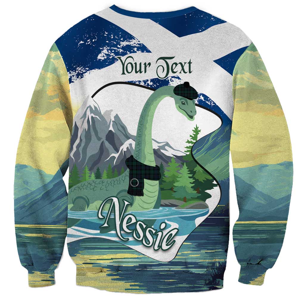 Personalised Nessie Scotland Sweatshirt Scottish Folklore Loch Ness Monster