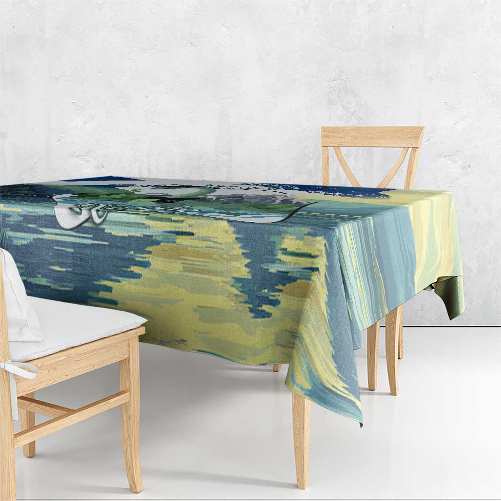 Personalised Nessie Scotland Tablecloth Scottish Folklore Loch Ness Monster